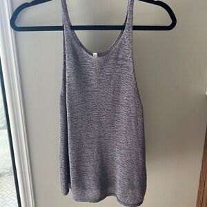 Babaton Aritzia mauve knit tank top
